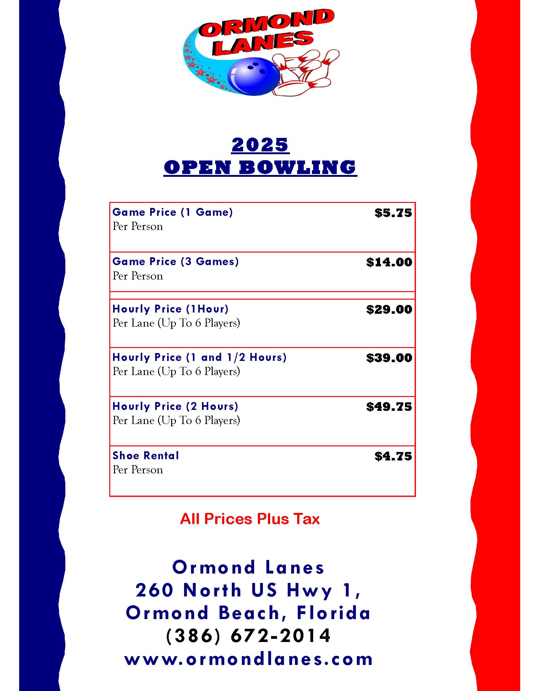 open play pricing